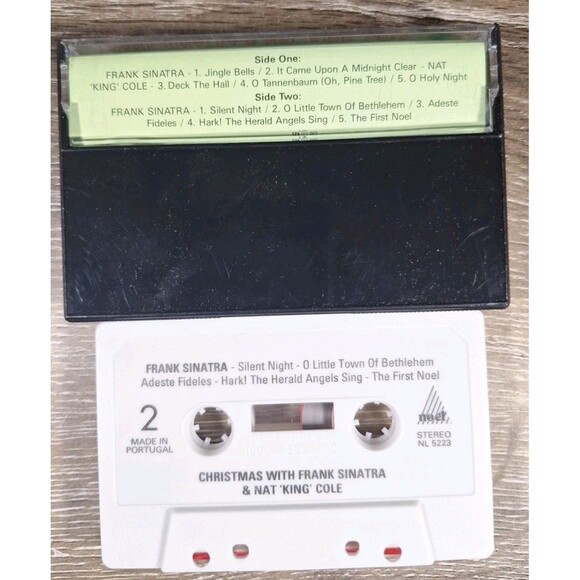 Christmas with Frank Sinatra & Nat King Cole Cassette 1987 Tested - Picture 2 of 2